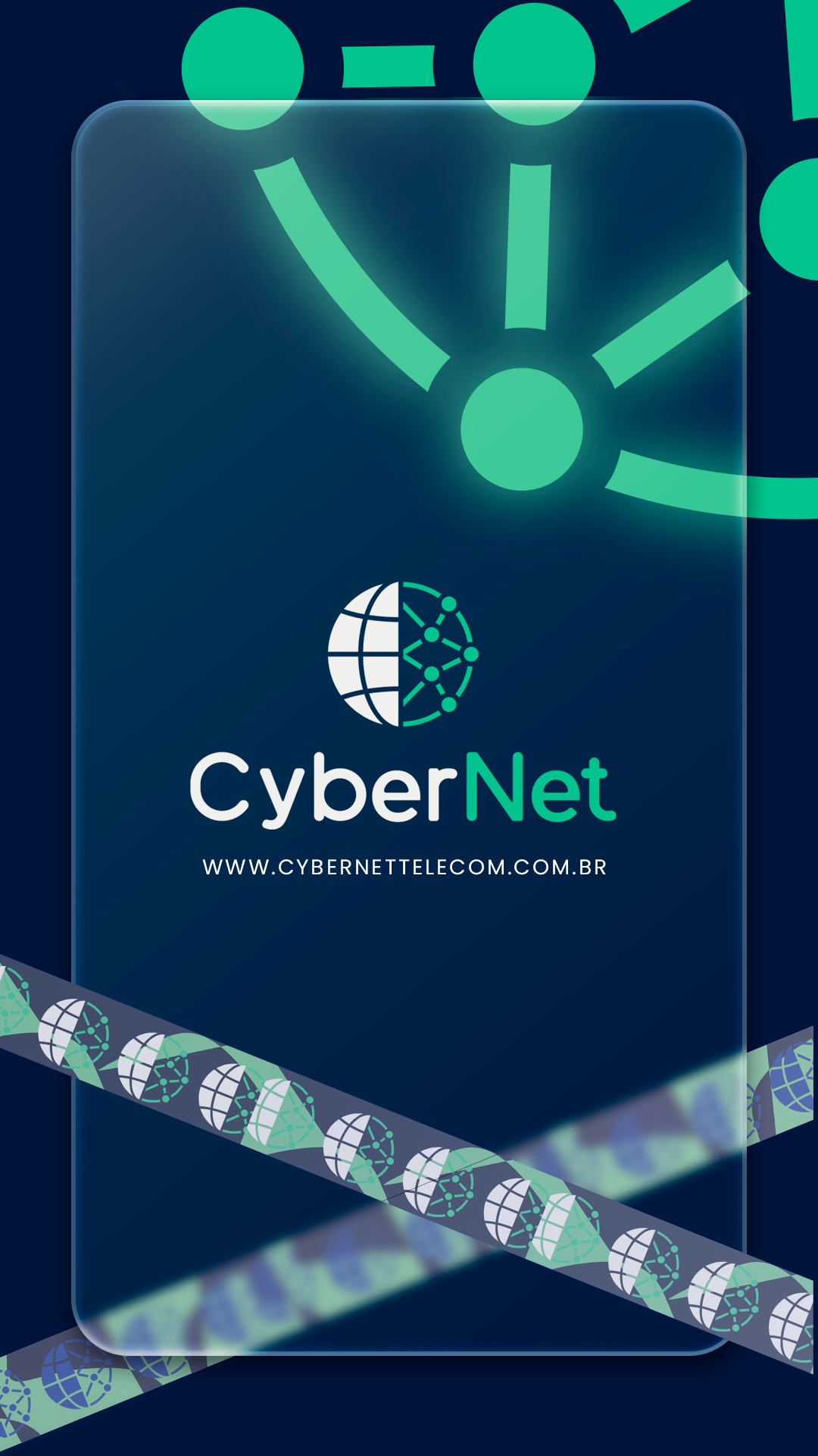 Capa do projeto de identidade visual CyberNet, portfólio Wins