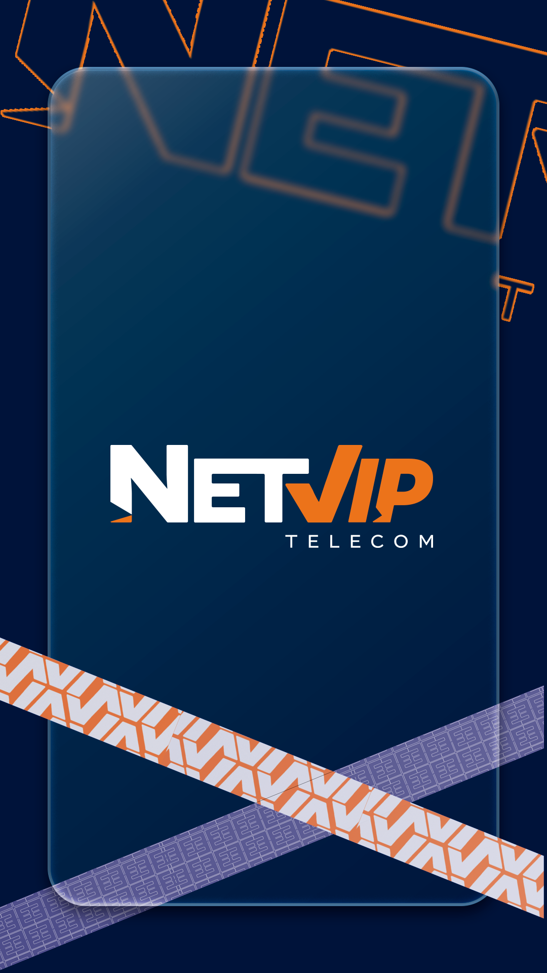 Capa do projeto de identidade visual NetVIP Telecom, portfólio Wins